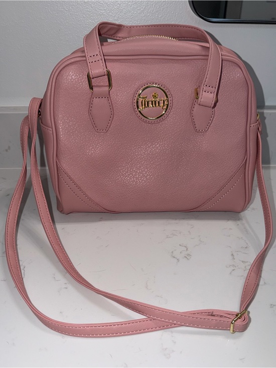 Juicy Couture Handbags - Juicy Couture Blush Pink Leatherette Crossbody Purse
